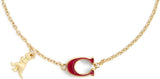Coach Signature C Rexy Charm Strand Flex Bracelet