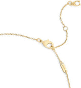 Coach Signature C Tea Rose Short Pendant Necklace