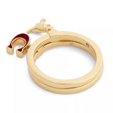 Coach Signature C Rexy Charm Duo Ring Set - Size 7