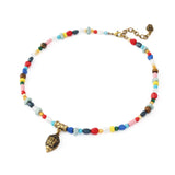 Kurt Geiger Eagle Beaded Short Pendant Necklace