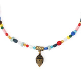 Kurt Geiger Eagle Beaded Short Pendant Necklace