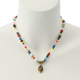 Kurt Geiger Eagle Beaded Short Pendant Necklace