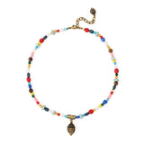 Kurt Geiger Eagle Beaded Short Pendant Necklace