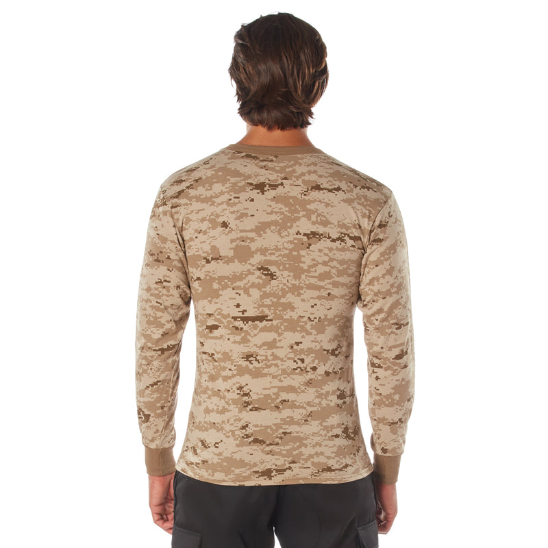 Rothco Men's Long Sleeve Digital Camo T-Shirt - 3XL