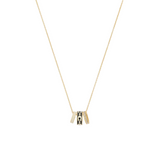 Coach Repeated C Enamel Rondelle Short Pendant Necklace