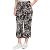 Skye's The Limit Womens Printed Wide Leg Crop Pants