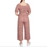 Skye's The Limit Womens Printed Elbow Sleeve Jumpsuit