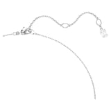 Swarovski Hyperbola Pendant Necklace - Mixed Cuts, White, Rhodium Plated