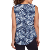 Skye's The Limit Womens Printed V-Neck Sleeveless Blouse