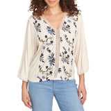 Skye's The Limit Womens Embroidered Long Sleeve Top