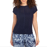 Skye's The Limit Womens Cap Sleeve Shell Sweater Top