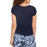 Skye's The Limit Womens Cap Sleeve Shell Sweater Top