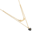 Coach Signature Heart Resin Layered Necklace
