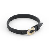 Coach Pavé Signature C Buckle Leather Bracelet