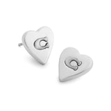 Coach Heritage Signature Heart Earrings