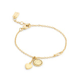 Coach Heritage Coin Heart Charm Bracelet