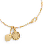 Coach Heritage Coin Heart Charm Bracelet