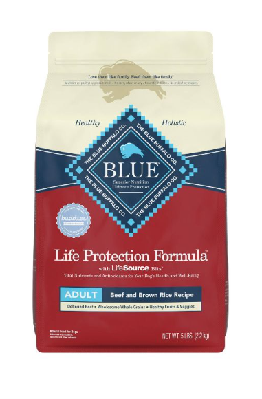 Blue Buffalo Life Protection Formula Beef & Brown Rice Recipe Adult Dry Dog Food - 5 lbs.