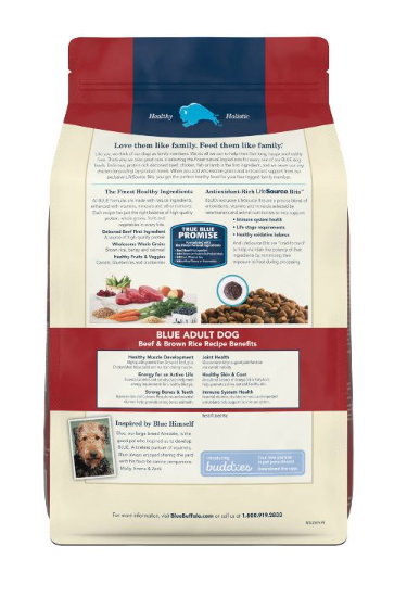 Blue Buffalo Life Protection Formula Beef & Brown Rice Recipe Adult Dry Dog Food - 5 lbs.