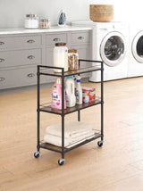 Whitmor 3-Tier Large Rolling Cart