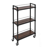 Whitmor 3-Tier Slim Rolling Cart
