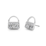 Coach Iconic Charms Pavé Handbag Stud Earrings