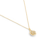 Coach Iconic Charms Pavé Tea Rose Pendant Necklace