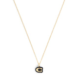 Coach Signature C Resin Pendant Necklace