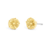 Coach Signature Tea Rose Prong Stud Earrings