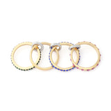 Kurt Geiger Gemstone Linked Ring Set