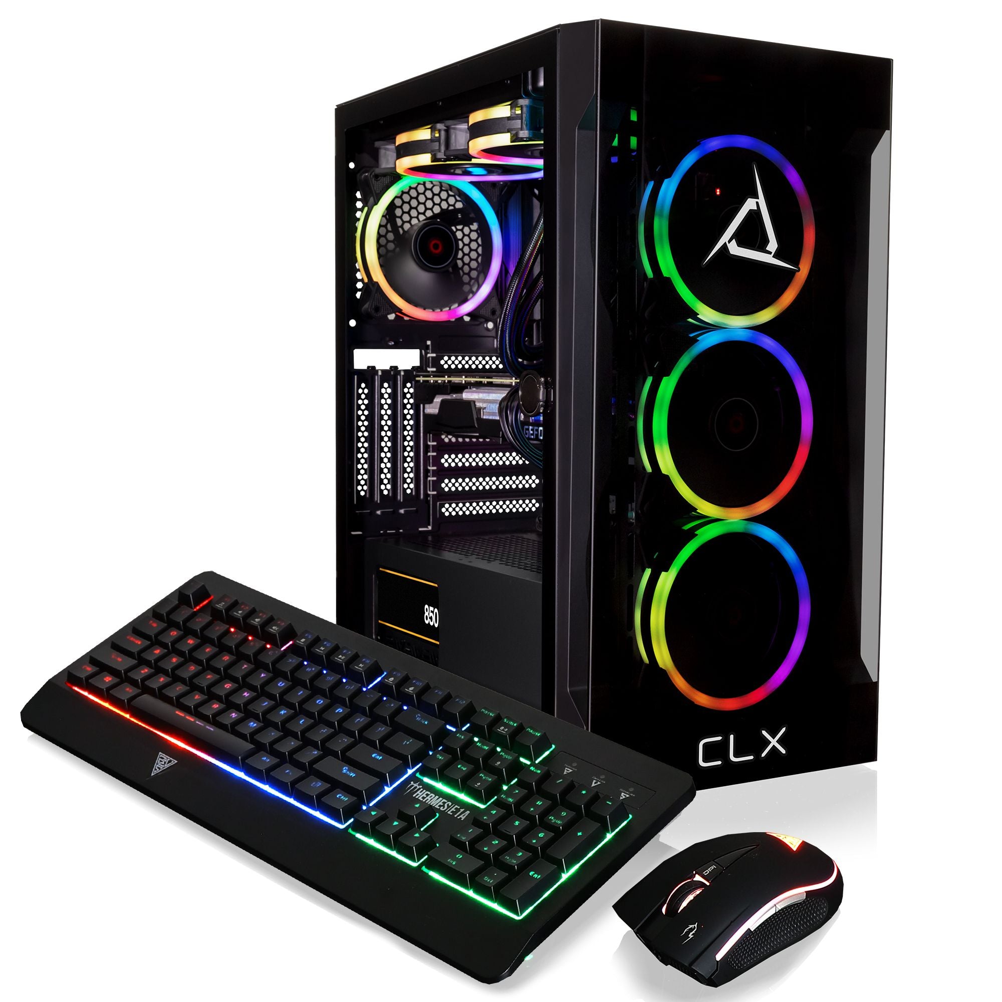 CLX SET VR-Ready Gaming Desktop - Liquid Cooled AMD Ryzen 9 7900X 4.7GHz 12-Core Processor, 32GB DDR5 Memory, GeForce RTX 4080 16GB GDDR6X Graphics, 1TB SSD, 4TB HDD, WiFi, Windows 11 Home 64-bit