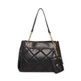 Anne Klein Triple Quilted Satchel Handbag