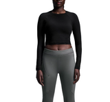 On Womens Studio Long-T Crop Top
