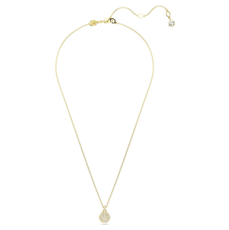 Swarovski Sublima Pendant Necklace - White, Gold-tone plated