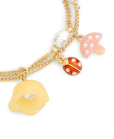 COACH Floral Statement Charm Line Bracelet