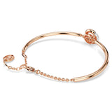 Swarovski Dextera Bangle Bracelet - Round Cut, White, Rose Gold-Tone Plated