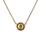 Kurt Geiger Mansion Signature Eagle Disc Pendant Necklace