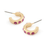 Kurt Geiger Signature Stone Huggie Earrings