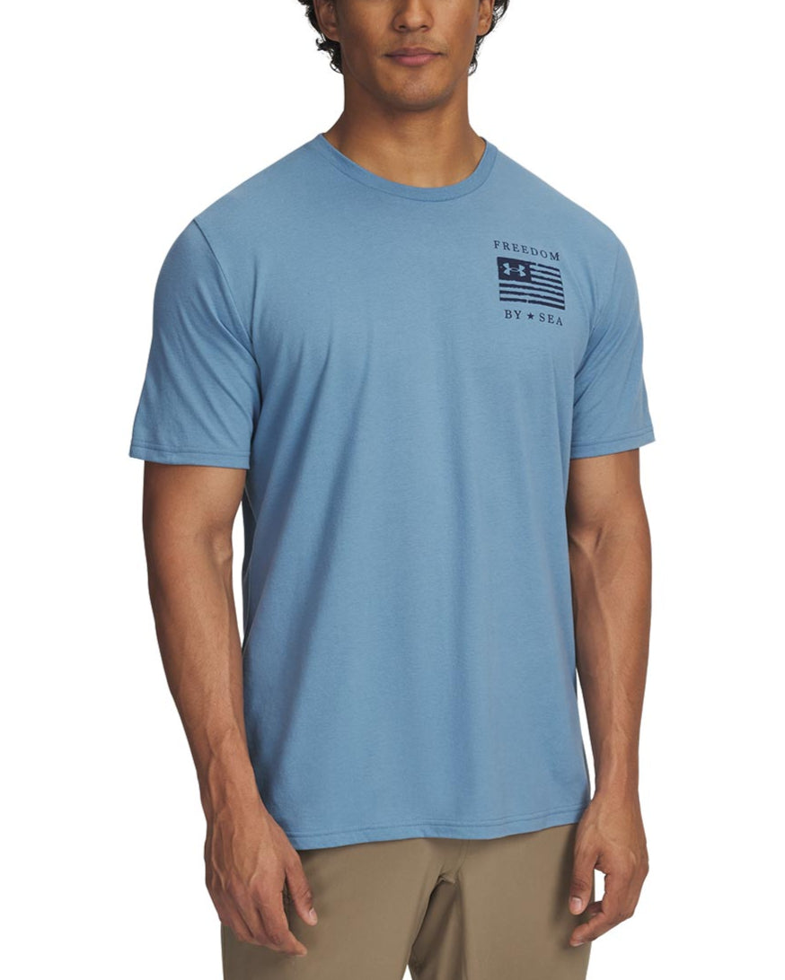 Under Armour Mens UA Freedom By Sea Short Sleeve T-Shirt
