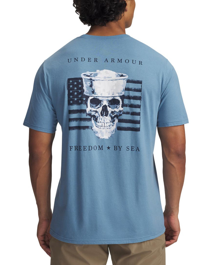 Under Armour Mens UA Freedom By Sea Short Sleeve T-Shirt