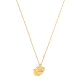 Coach Heritage Heart Locket Pendant Necklace