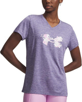 Under Armour Womens UA Tech Twist Graphic V-Neck Short Sleeve T-Shirt