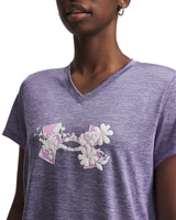 Under Armour Womens UA Tech Twist Graphic V-Neck Short Sleeve T-Shirt