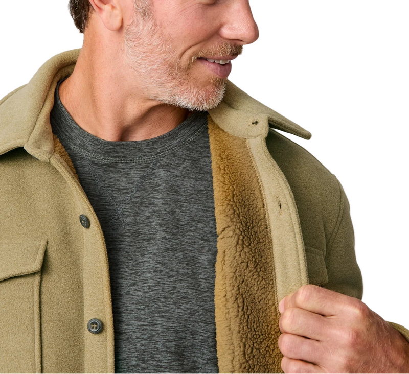 Free Country Mens Sueded Tundra Fleece Shirt Jacket
