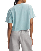 Under Armour Womens UA Rival Boxy Wash Short Sleeve T-Shirt