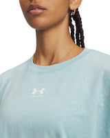 Under Armour Womens UA Rival Boxy Wash Short Sleeve T-Shirt