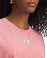 Under Armour Womens UA Rival Boxy Wash Short Sleeve T-Shirt