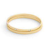 Coach Signature Logo Stone Duo Bangle Bracelet Boxed Set