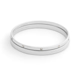 Coach Signature Logo Stone Duo Bangle Bracelet Boxed Set
