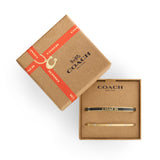 Coach Signature Logo Enamel Stone Duo Bangle Bracelet Boxed Set